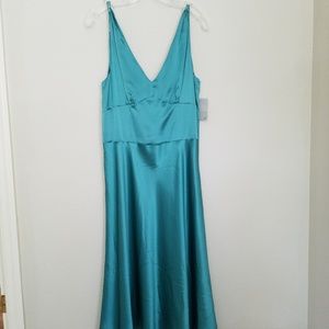 Ann Taylor Loft Teal Cocktail Dress Sz 10
